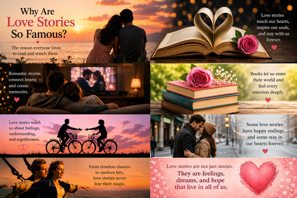 A romantic sunset with a couple sitting together, contemplating love stories.